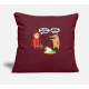 Wo Ist Mein Einhorn Burgundy Pillow